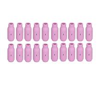 20 pièces buses en alumine pour TIG, gobelet en céramique, protection de lentille de gaz pour chalumeau de soudage WP17, WP18, WP26, buse en céramique d’alumine 10N49 5# avec un