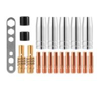 20 PièCes Buses Porte-Embouts de Contact Accessoires de Consommable de Soudeur Mig pour Torche de Soudage 15Ak Mb15 Mig Mag Co2