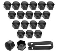 20 Pièces Cache Ecrou pour VW Golf 8 MK8 GTI GTE GTD R 2020 2021 2022 2023 2024, Boulon Ecrou Couvre pour Ecrous de Roue avec Outil Demontage Voitures Décoration Extérieure,17mm