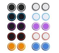 20 Pièces Capuchon Joystick PS5 Manette,Control Freak PS5,Capuchon Joystick Switch pour Xbox One Series PS4/5 Accessoires,Protection Manette Edge Noir,Grip de Accessoires Xbox