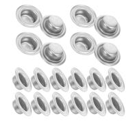 20 Pièces Capuchons de Protection en Acier Inoxydable Argenté | Caches-têtes Étanches, Finition Résistante aux Intempéries, pour Réparation de Toit et Maintenance Technique