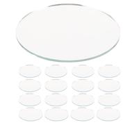 20 Pièces Carreaux Ronds en Verre pour Mosaïque | Miroirs Artisanaux Circulaires, Usage Polyvalent pour Centres de Table de Mariage, Présents Uniques