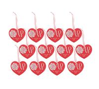 20 Pièces Carte de Vœux Cœur Saint-valentin, Étiquette Présent | Format Portable, Prête à Utiliser, Style Créatif, pour Mariage et Fête de Thanksgiving