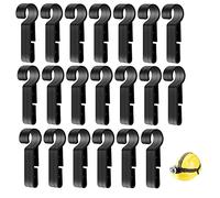 20 Pièces Casques de Sécurité Clips Torches Frontales Clips crochet de lampe frontale montage facile de la lampe frontale sur un casque à bords étroits chapeau rigide bouchon de sécurité