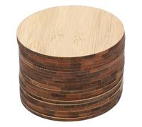 20 Pièces Cercle Inachevé Rond en Bambou pour Peinture DIY