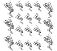 20 Pièces Charm Égyptien Vintage Reine Antique, Pendentif | DIY pour Collier, Chaîne Pull et Bracelet, Lot Unique au Style Chic, Image Mystérieuse