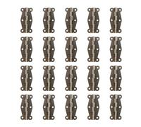 20 Pièces Charnière en Fer Vintage 51x24mm pour Boîtier, avec Vis | Style Rétro Délicat, Ouverture Fluide du Couvercle, pour Coffrets Présents et Albums Photo, Ateliers Créatifs
