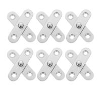 20 Pièces Charnière Pivotante Cachée à 360 Degrés | Diamètre D’axe 7mm, Trous 4,5mm, Finition Argentée, Usage en Réparation et Pose D’armoires