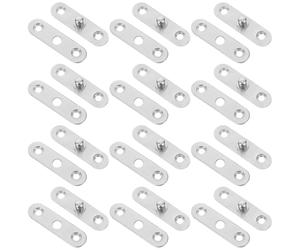 20 Pièces Charnière Pivotante Rotative Cachée, 360 Degrés | Diamètre D’axe 7mm, Trous de Montage 4,5mm, Paire Supérieure et Inférieure pour Portes de Meuble