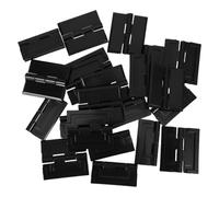 20 Pièces Charnières Acryliques Noires Miniatures pour Coffret, 1