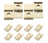 20 Pièces Charnières Doubles Pliantes Dorées Style Vintage