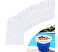 20 Pièces Chaussette Skimmer Piscine, Filtre Skimmer Piscine Réutilisable, Chaussettes pour Panier Pool Skimmer, Socks Paniers Nylon Élastique pour Peuvent Emprisonner Pollen, Débris, Feuilles,Cheveux