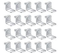 20 Pièces Chevilles de Support Étagère Métal L Forme, 5mm Support Équerre, Consoles et Taquets pour Étagères pour Meuble Armoire Placard Bibliothèque