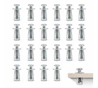 20 Pièces Chevilles Métalliques M6x25 pour Plaques de Plâtre et Corps Creux, Écrous à Expansion en Pétale en Acier Carbone, Ancrages Charge Lourde pour Cloisons, Brique Creuse et Tôle Métallique