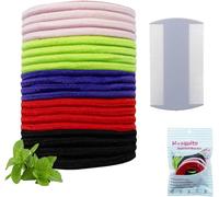 20 Pièces Chouchous Anti-Poux Attache Capillaire Anti Poux,Traitement Contre Les Poux,Sûre,Saine Et Efficace,Aide À Prévenir Les Poux,Avec Peigne À Dents Extra Fin[Z75]