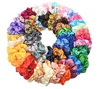 20 pièces chouchous en satin ensemble bandes de cheveux élastiques colorées pour femmes filles fête voyage école travail mélange couleur gros intestin attaches de cheveux