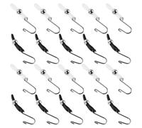 20 Pièces Clip Anti-glissement, Métal et Silicone | Discret et Léger, Pose Facile, pour Braguettes et Jupes, Aide au Travail Voyage