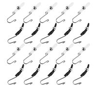 20 pièces clip antidérapant fermeture éclair en silicone métal pour | Maintien renforcé, pose rapide, aide à la réparation de tirette, usage pratique en voyage