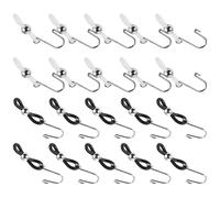 20 pièces clip antidérapant pour fermeture éclair en silicone et métal | pour pantalons et jupes, maintien renforcé de la tirette, friction accrue, compatible en voyage