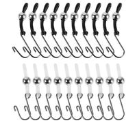 20 pièces clip antidérapant pour fermeture éclair en silicone métal | pour pantalons et jupes, secours de fermeture, meilleure adhérence, usage en voyage