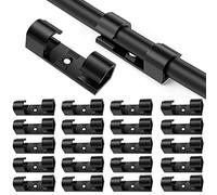 20 pièces Clip Cable, Fix Cable,Organisateur Cable- Clips Câbles Adhésives Fils Electriques pour TV/Chargeur/Voiture/Bureau-Noir