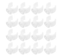 20 Pièces Clip de Support PVC Blanc, U 20mm Renforcé | Fixation Murale, Maintien Sûr et Gain de Place, pour Tubes Plastiques, Plomberie et Chauffage au Sol