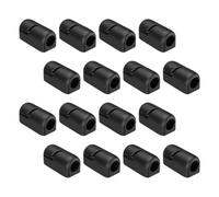 20 Pièces Clips de Câble en Silicone Noir pour Gestion de Câbles | Support Solide, Guide à Fixer sur Surface, pour Réseaux et Routeurs, Bureau ou Mur