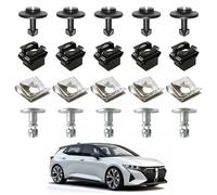 20 Pièces Clips de Fixation pour Protection de Dessous de Caisse - Vis et Écrous en Tôle - Protection du Moteur - Clips de Protection Remplaçables pour Audi A3 A4 A6 A8 TT Auto Repair