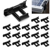 20 Pièces Clips Drainage Panneau Solaire, 30mm Solaire Clips de Vidange de Boues pour Panneau Clips de Nettoyage de Module PV pour Vidange d'Eau