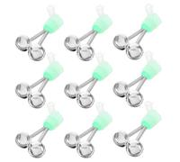 20 Pièces Clochettes Jumelles de Pêche à Pince, Signal Sonore