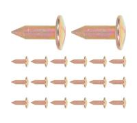 20 Pièces Clou de Repère D’arpentage Galvanisé Or 3cm | Visibilité Nette, Identification Précise du Point, Installation Rapide sur Chantiers et Relevés Géodésiques