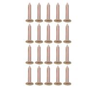 20 Pièces Clou de Repère D’arpentage, Marqueur Bas Profil | Acier Zingué, Design Visible en Croix, Référence Météo, Pose Rapide sur Sol, Chantier et Contrôle Foncier