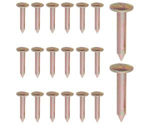 20 Pièces Clou Marqueur de Limite Croix, Acier Galvanisé | Marquage Discret et Fiable, Points Précis pour Sol, Génie Civil, Chantier Urbain, Réutilisable