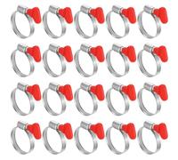 20 Pièces Collier de Serrage Inox, Collier Serrage Réglable 25-40mm, Colliers de Serrage pour Tuyaux, Collier de Serrage Métallique, Collier Durite À Écrou Papillon pour Tuyau de Piscine Gaz