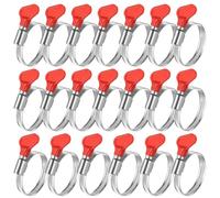 20 Pièces Collier de Serrage Inox, Collier Serrage Réglable 32-44mm, Colliers de Serrage pour Tuyaux, Collier de Serrage Métallique, Collier Durite À Écrou Papillon pour Tuyau de Piscine Gaz