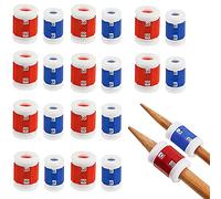 20 Pièces Compteur de Rangs Tricot Compte Rang Tricot Accessoires D'Outils de Tricot Basiques Contient 10 Petits Compteurs Bleus et 10 Grands Rouges à Tricoter Adaptés Aux Aiguilles Coudre de 5mm 8mm