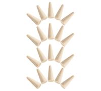 20 Pièces Cône en Bois Non Finition, Présentoir Conique | Surface Brute à Peindre, Texture Naturelle, pour Boucles D’oreilles et Petits Accessoires, Vitrine