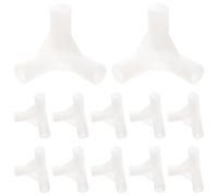 20 Pièces Connecteur en T pour Auvent de Tente, Raccord 3 Voies | Pièce de Rechange Compacte, Installation Facile, Surface Lisse, Rangement Simple pour Structure Extérieure