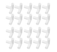 20 Pièces Connecteurs Modulaires pour Étagères à Chaussures | Plastique, Diamètre Intérieur 1cm, Forme en T, Montage sans Outil, pour Placard et Dortoir