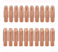 20 Pièces Conseil de Contact 1,0 mm M6 Embout de Contact en Cuivre Buse de Tube Contact M6 pour Chalumeau Binzel 24KD MIG/MAG(1,0 mm)