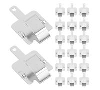 20 Pièces Contact de Batterie 9v en Bronze Phosphoreux Nickelé | Plaque Argentée à Surface Lisse, pour Supports Aaa et Maintenance Électronique, Usage DIY Rapide