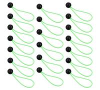 20 Pièces Corde Élastique à Boule Noire, Arrimage Robuste | Plastique et Corde Oxford, Usage Extérieur, UV Traité, pour Poteaux et Rayonnages de Stockage
