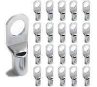 20 Pièces Cosses Electriques a Sertir, Cosses à Sertir en Cuivre Épais 16mm² M8, Cosse a Sertir, Cosse Ronde Durable pour Batterie et Installation Automobile