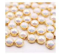 20 Pièces Coudre Des Boutons Cousus À Griffes En Métal Avec Des Cristaux Brillants Ronds, For Accessoires De Vêtements(Gold,12mm)