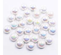 20 Pièces Coudre Des Boutons Cousus À Griffes En Métal Avec Des Cristaux Brillants Ronds, For Accessoires De Vêtements(White-1,8mm)