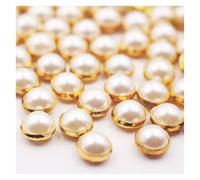 20 Pièces Coudre Des Boutons Cousus À Griffes En Métal Avec Des Cristaux Brillants Ronds, For Accessoires De Vêtements(Gold-1,12mm)