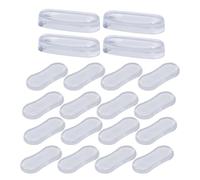 20 Pièces Coussinet Amortisseur en Silicone Transparent | Patins Adhésifs Discrets, Pose Rapide en Milieu Humide, Protection du Siège Charnière