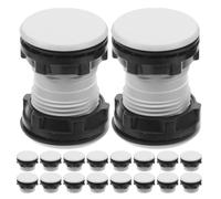 20 Pièces Couvercle à Bouton-poussoir 1,14 Po Plastique | Modulaire Étanche, Résiste aux Pressions Répétées, Réduit les Arrêts, pour Armoires et Salles Techniques Humides