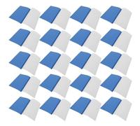 20 Pièces Couverture de Reliure Thermique A4 Bleue PET pour 9 à 18 | Dos de 2mm, Adhésif Thermofusible, Surface Transparente, Maintien Stable pour Propositions Commerciales et Présentations