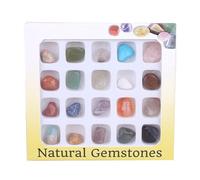 20 Pièces Cristal Naturel Pierres Précieuses Guérison Chakra Pierre Collection Pierres Populaires Décoration Artisanat